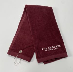 GolfTourneyTowelMarron